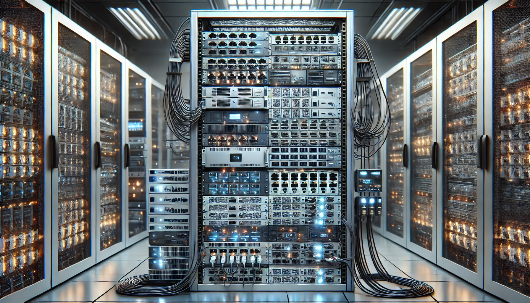 DALL·E 2024-10-25 11.41.32 - A detailed, realistic image of a modern server rack setup with organized devices, servers, and network equipment inside a high-tech data center. The r